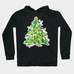 Christmas tree with decorations in Hoodie